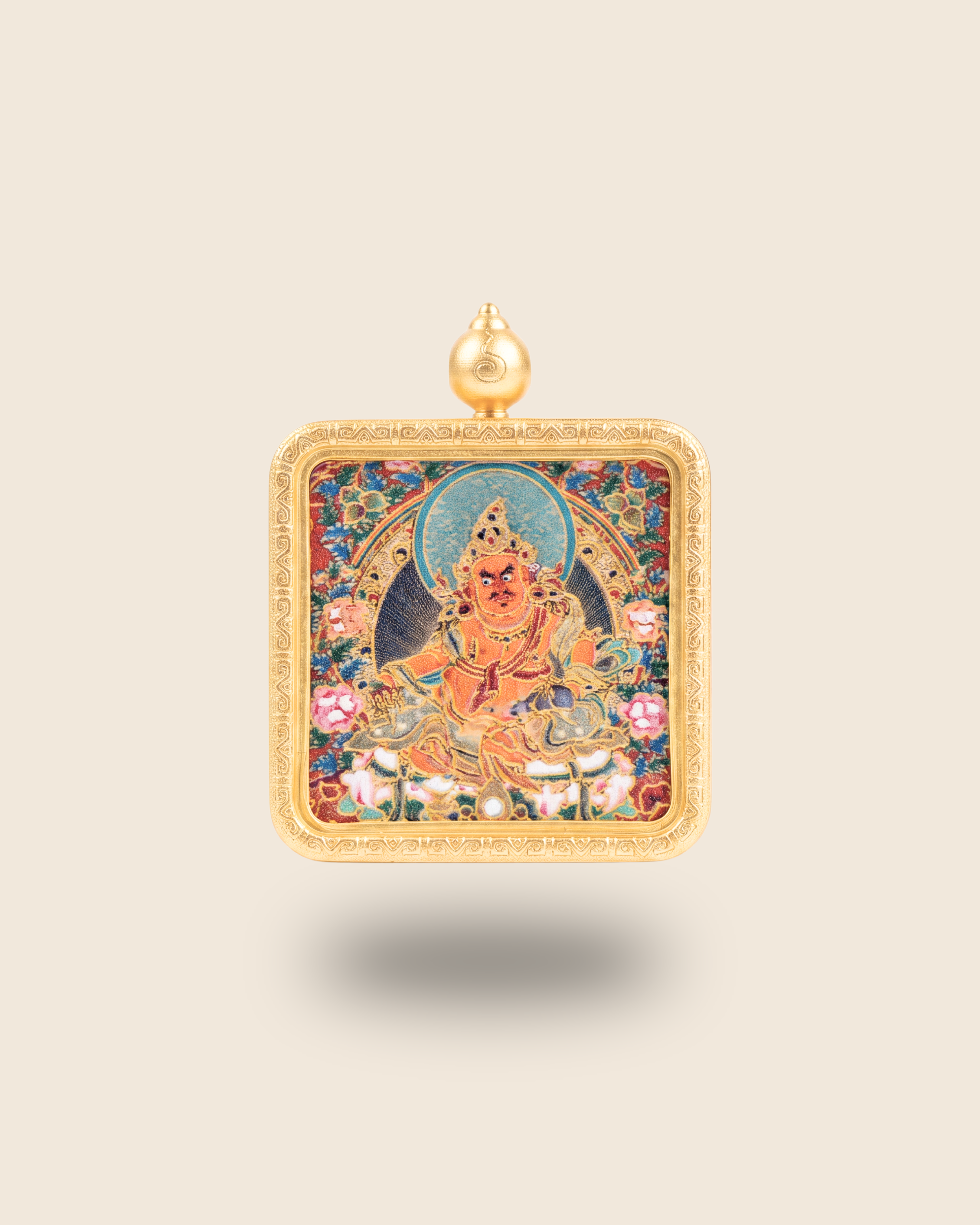 Yellow Jambhala Pendant — Gold Leaf Edition