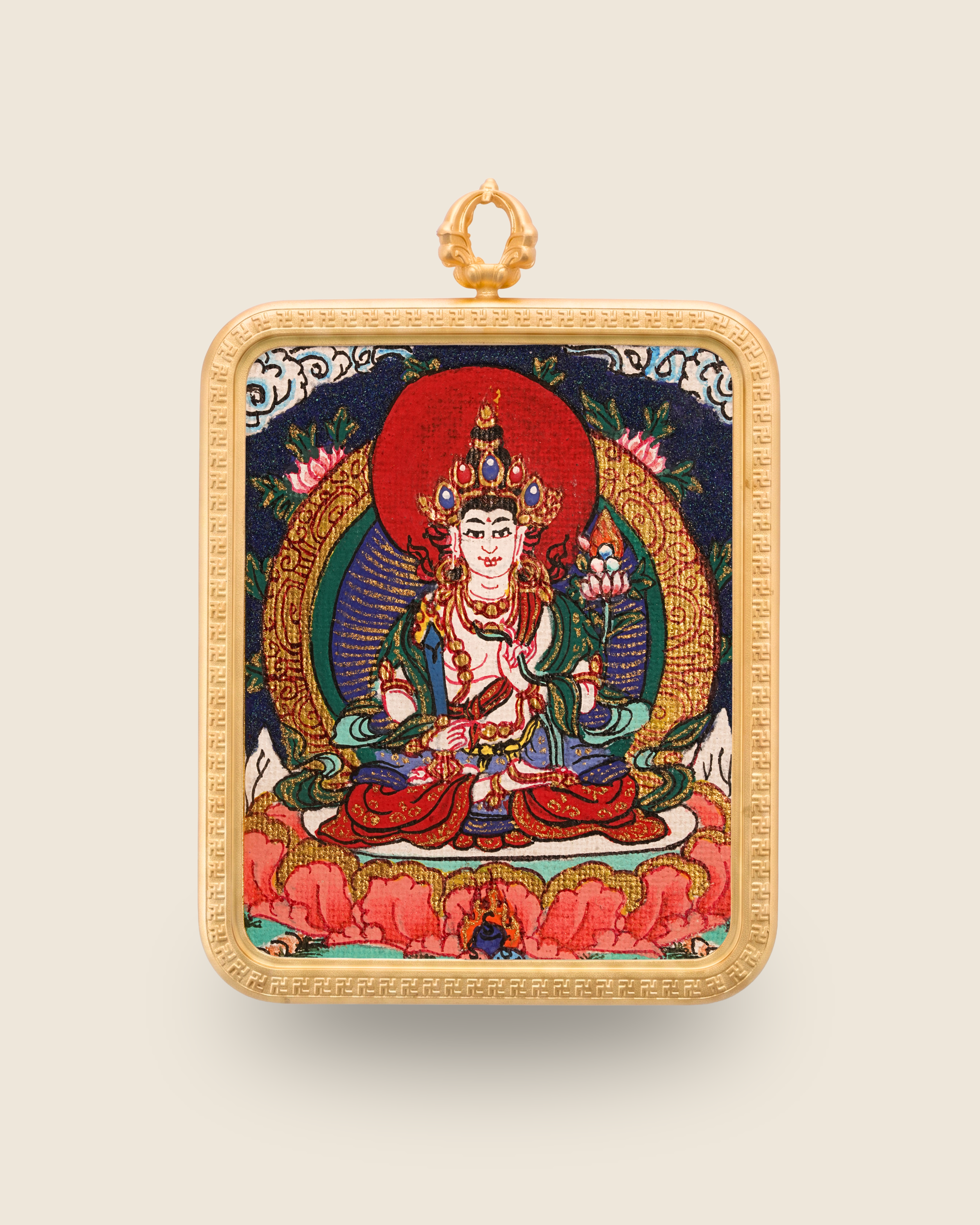 Ākāśagarbha Pendant — Lapis Cloud Edition