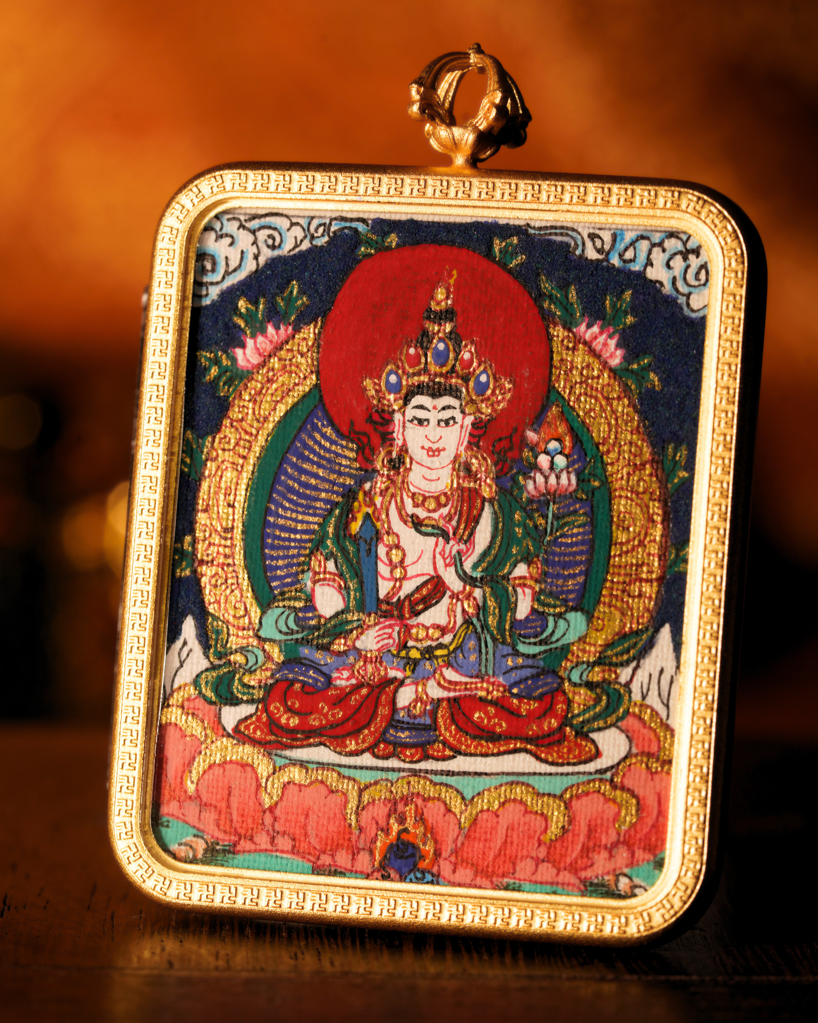 Ākāśagarbha Pendant — Lapis Cloud Edition