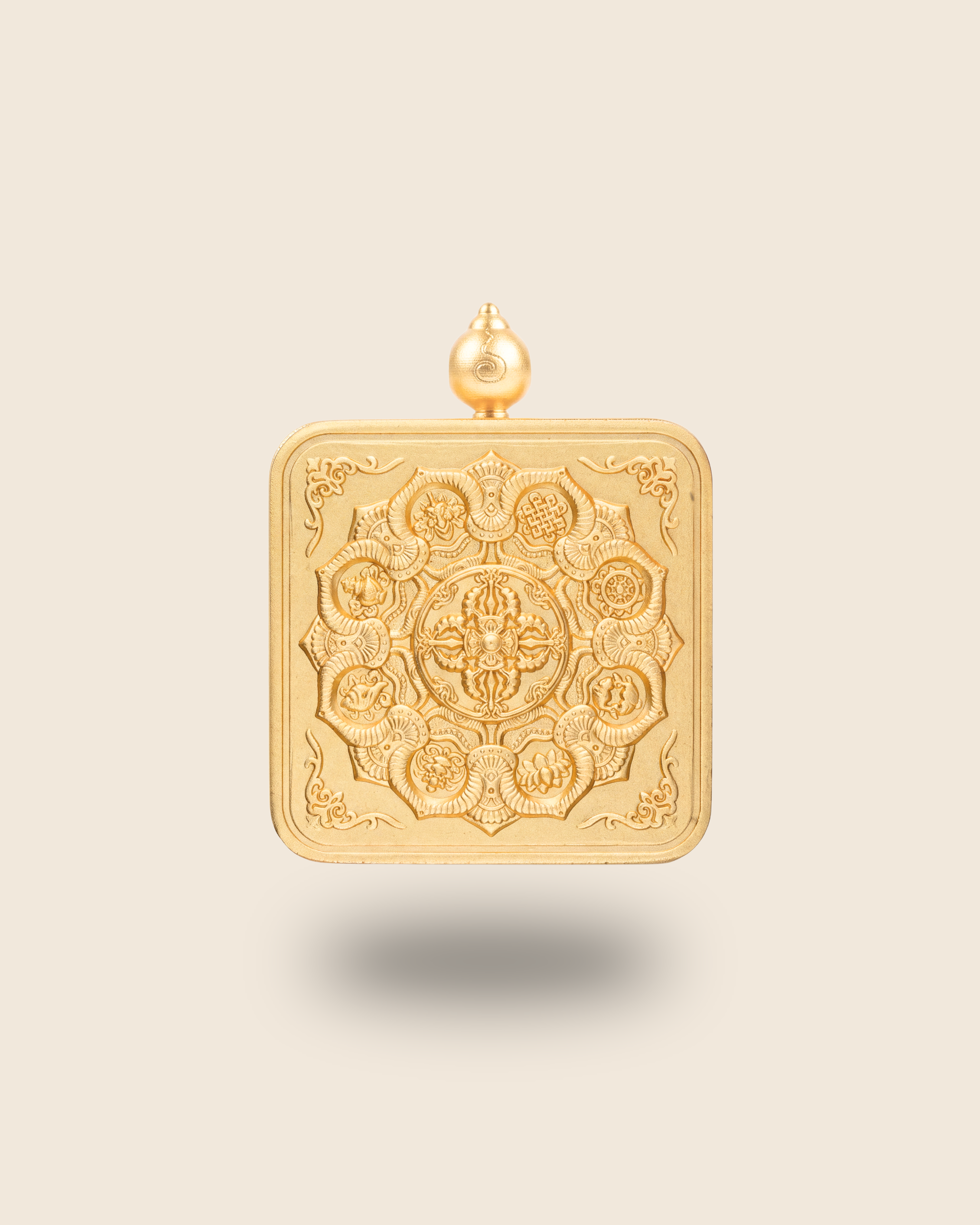 Yellow Jambhala Pendant — Gold Leaf Edition