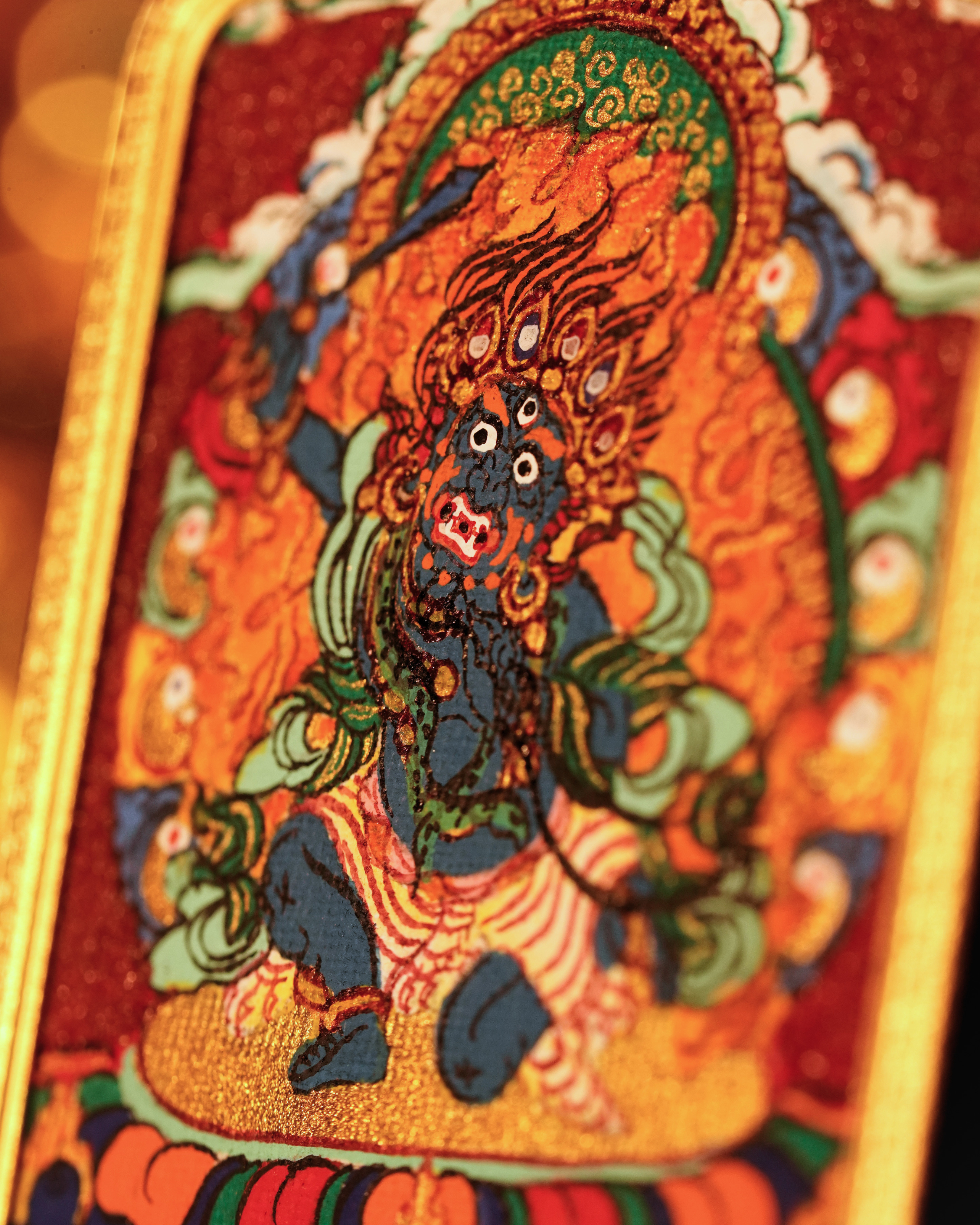 Acala Pendant — Cinnabar Jewel Edition