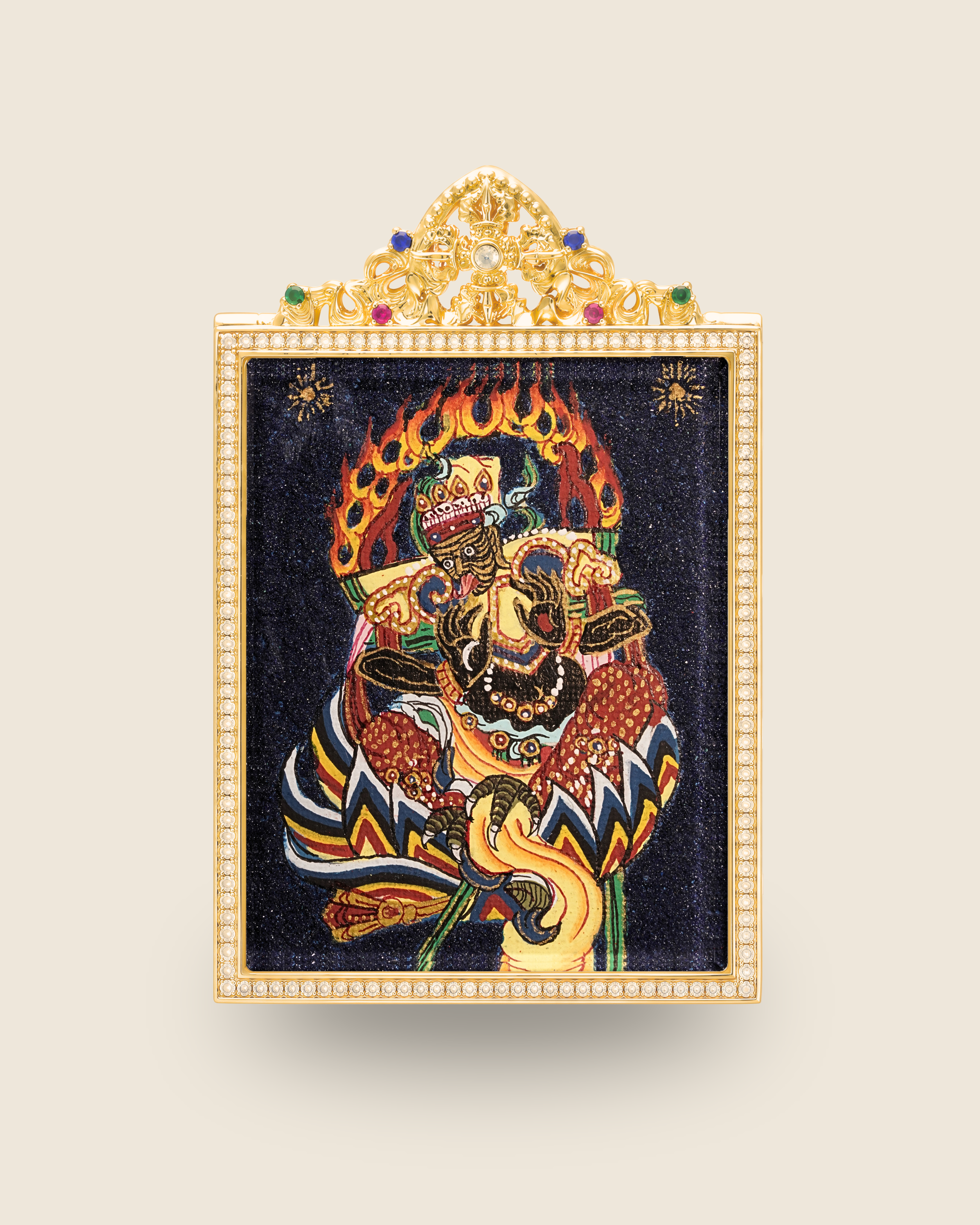Zaki Lam Pendant — Lapis Aura Edition