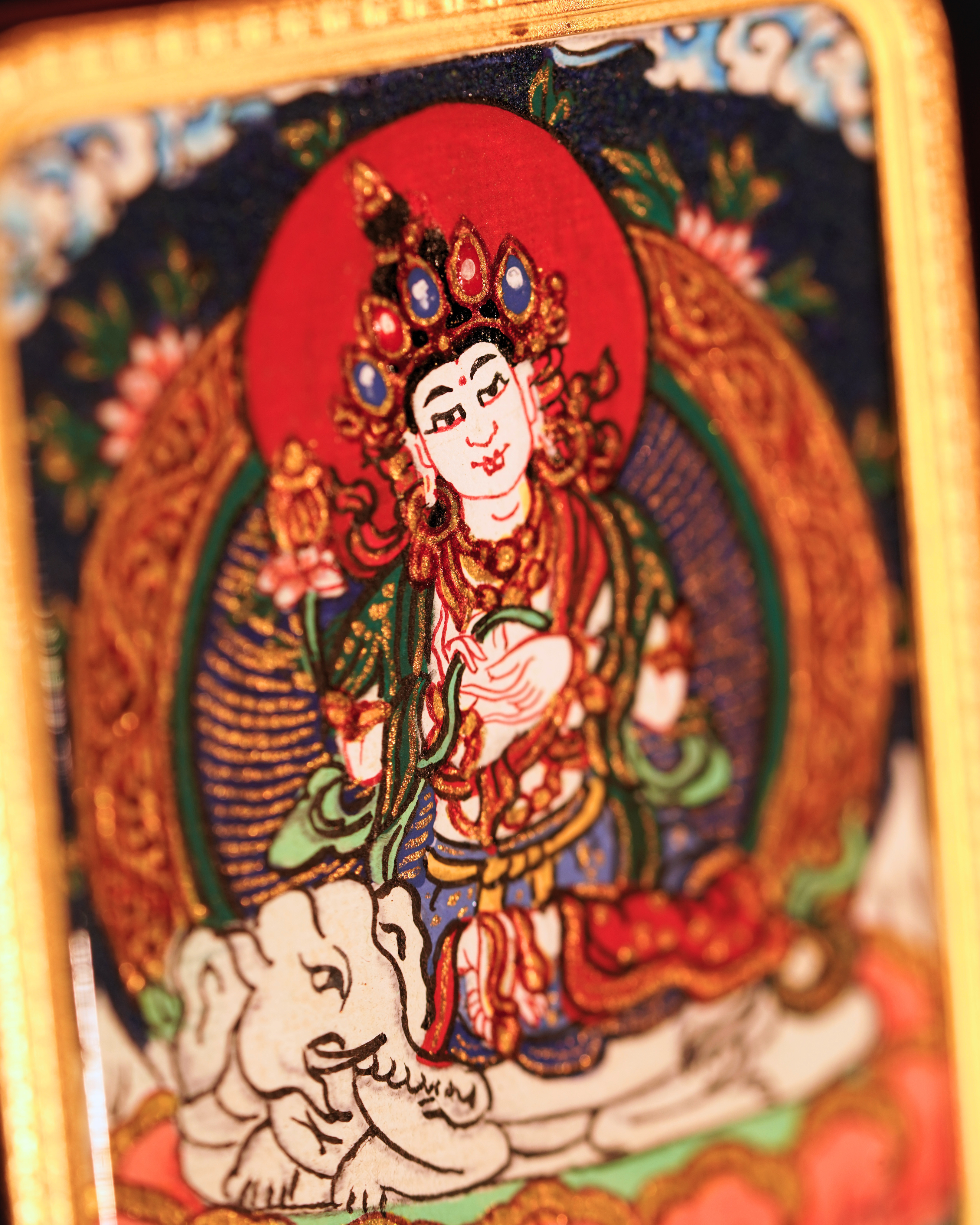 Samantabhadra Pendant — Lapis Cloud Edition