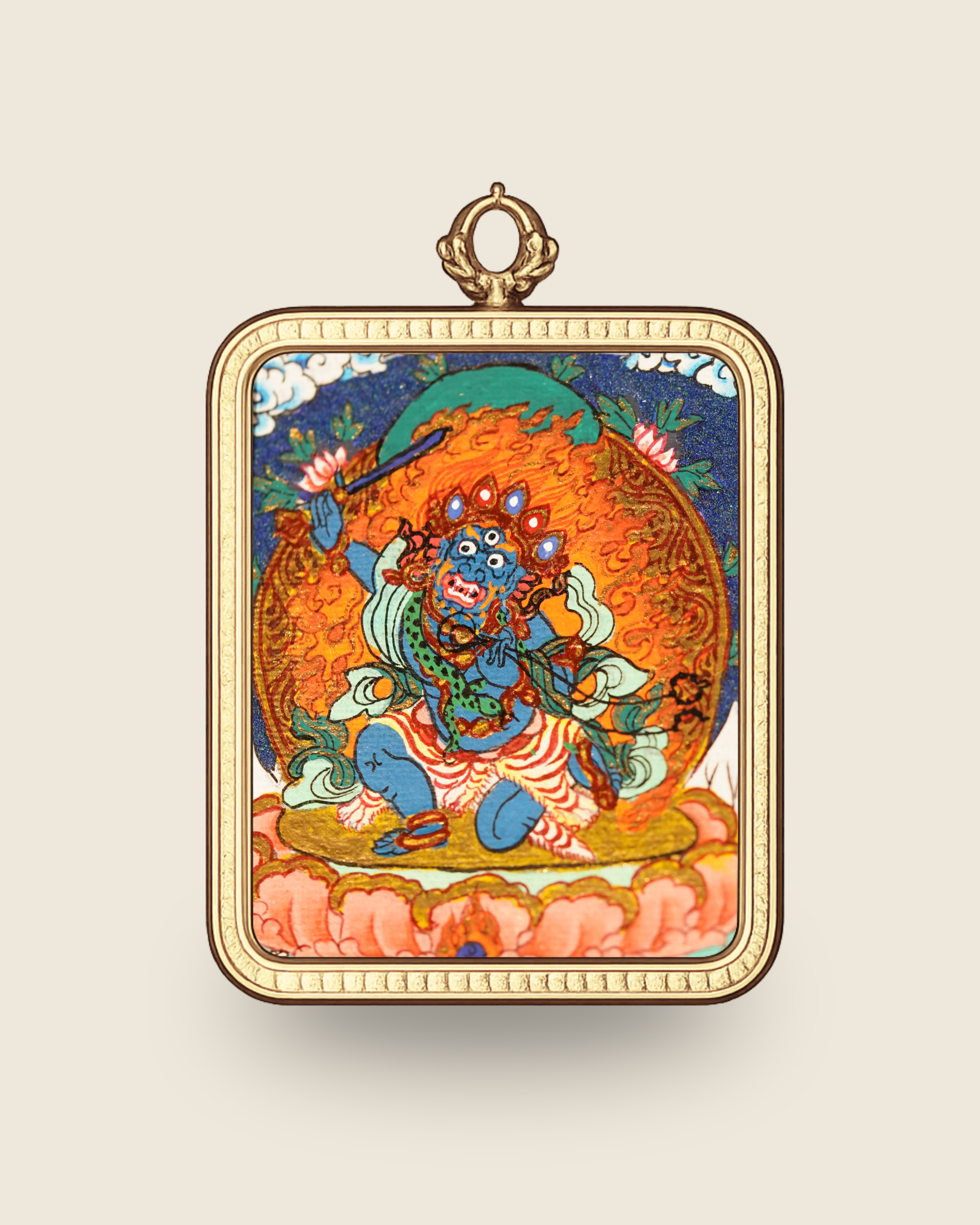 Acala Pendant — Lapis Cloud Edition