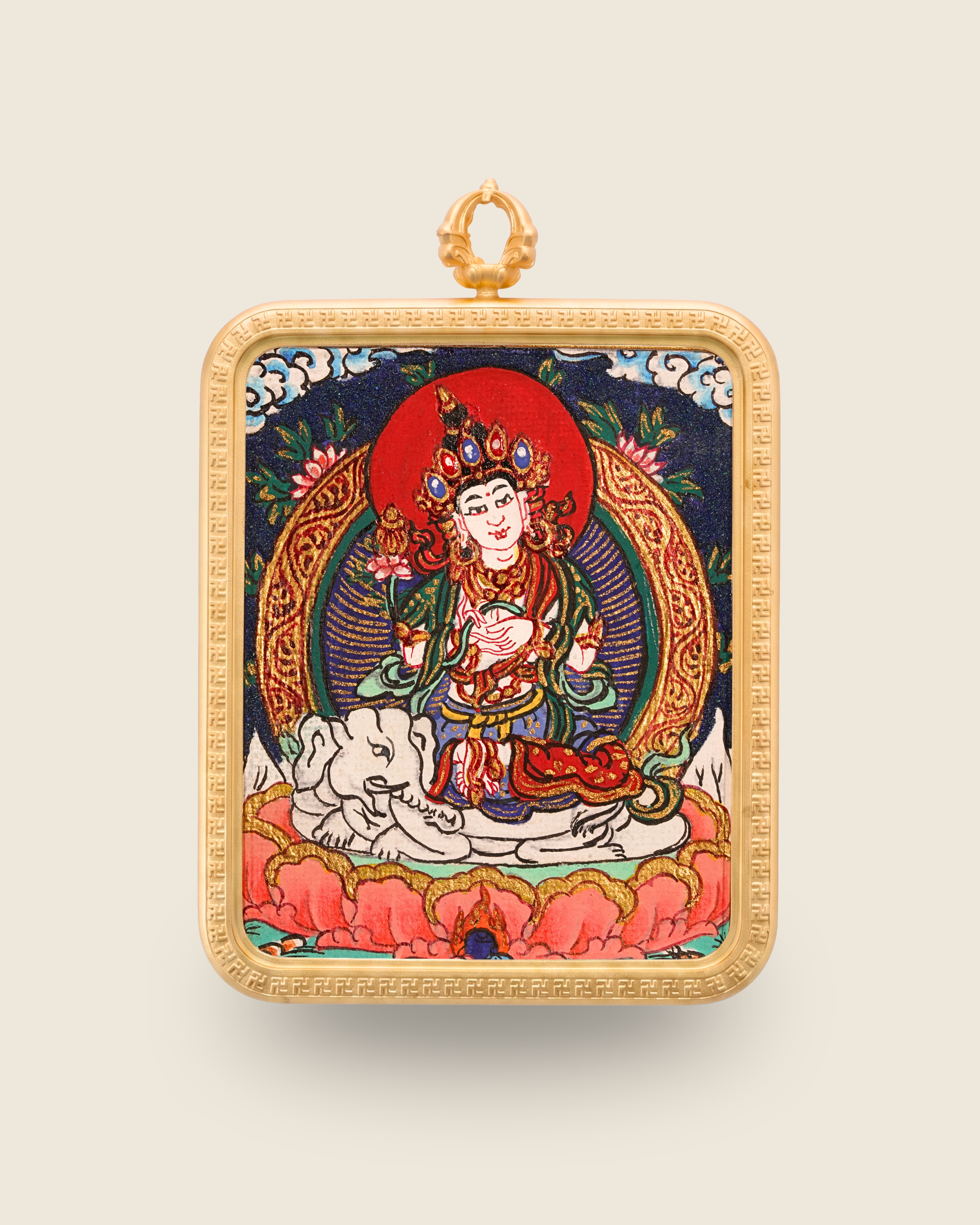 Samantabhadra Pendant — Lapis Cloud Edition