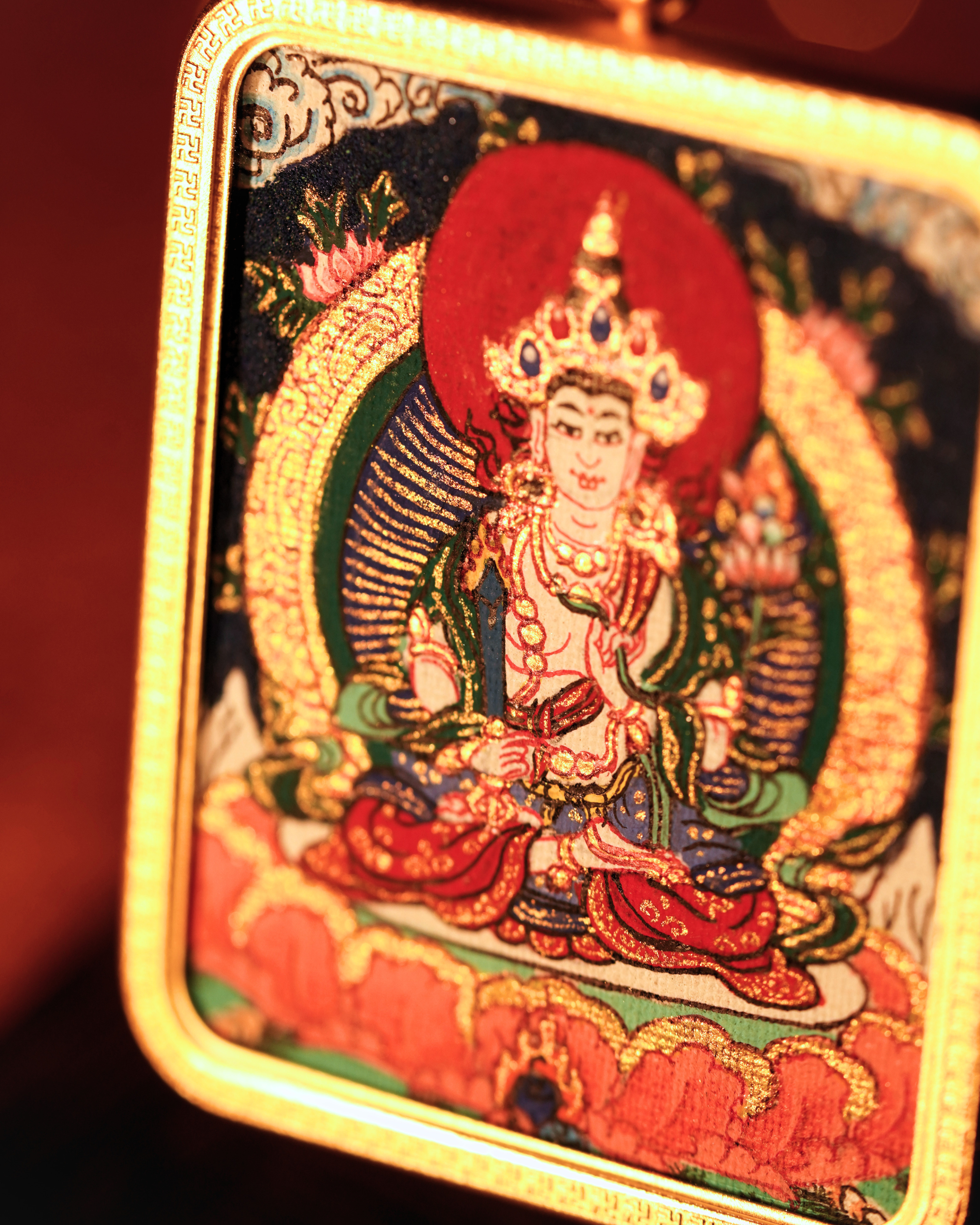 Ākāśagarbha Pendant — Lapis Cloud Edition