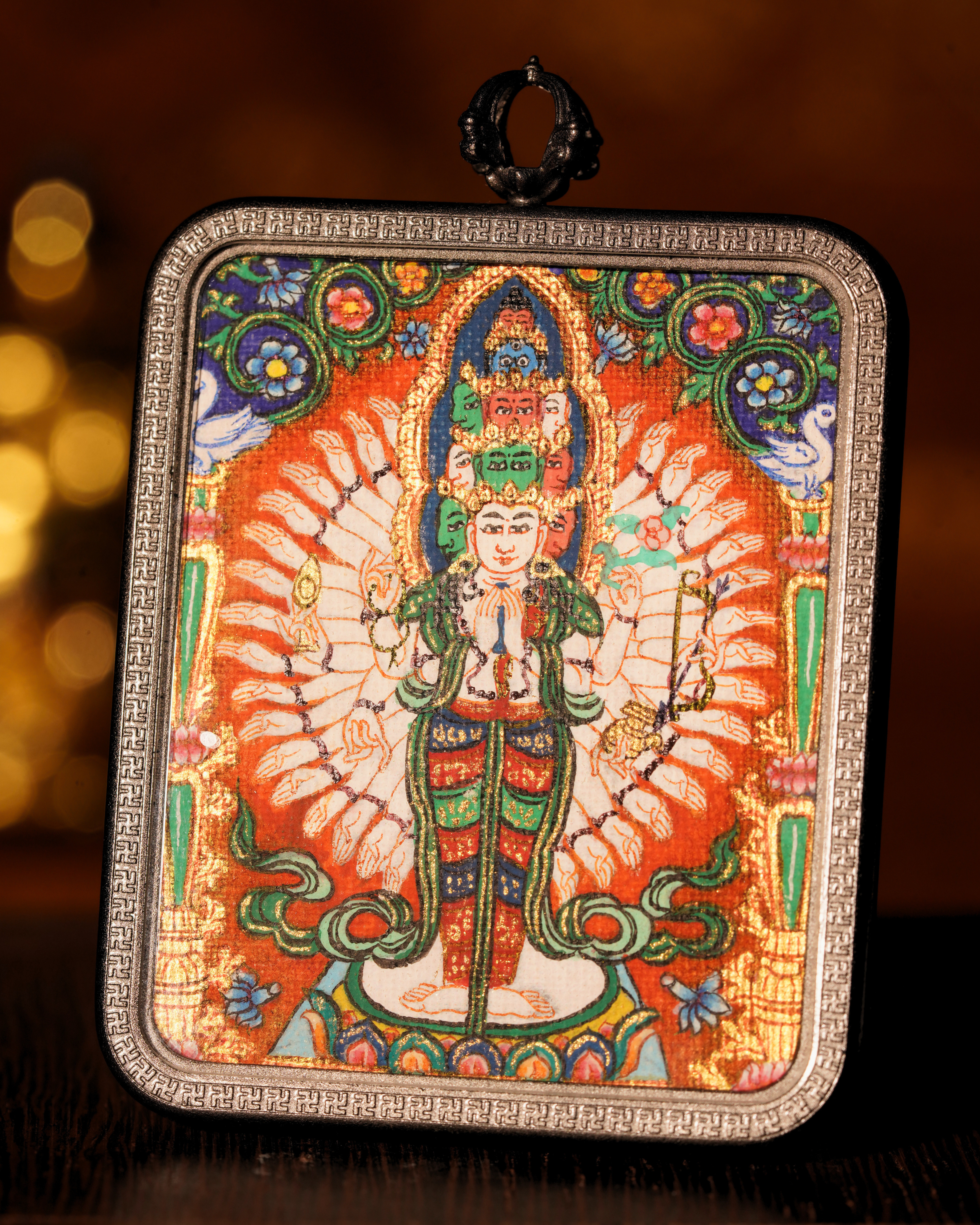 Thousand-Armed Avalokiteshvara (Chenrezig) Pendant — Master Artisan Edition