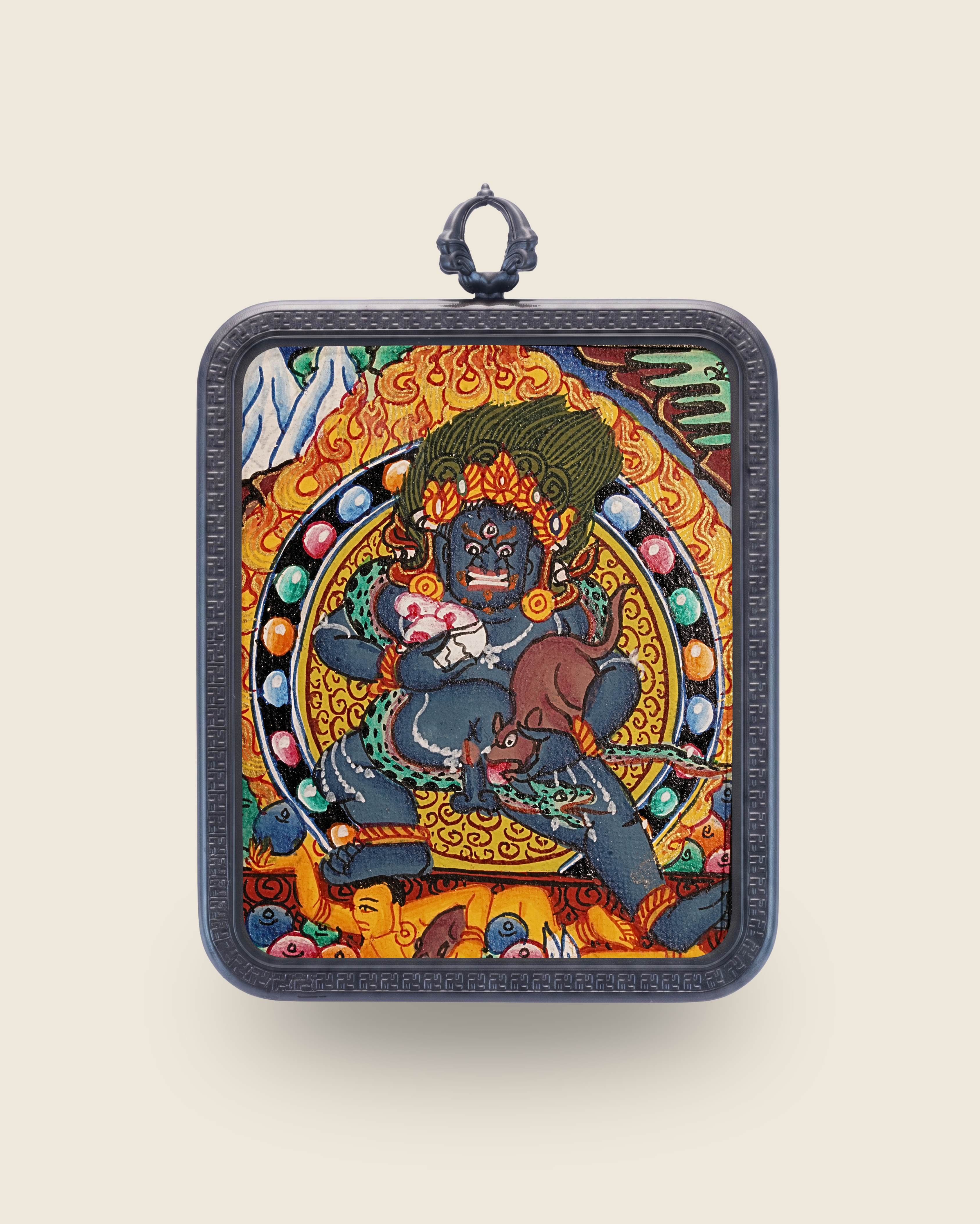 Black Jambhala Pendant — Snow Jewel Edition