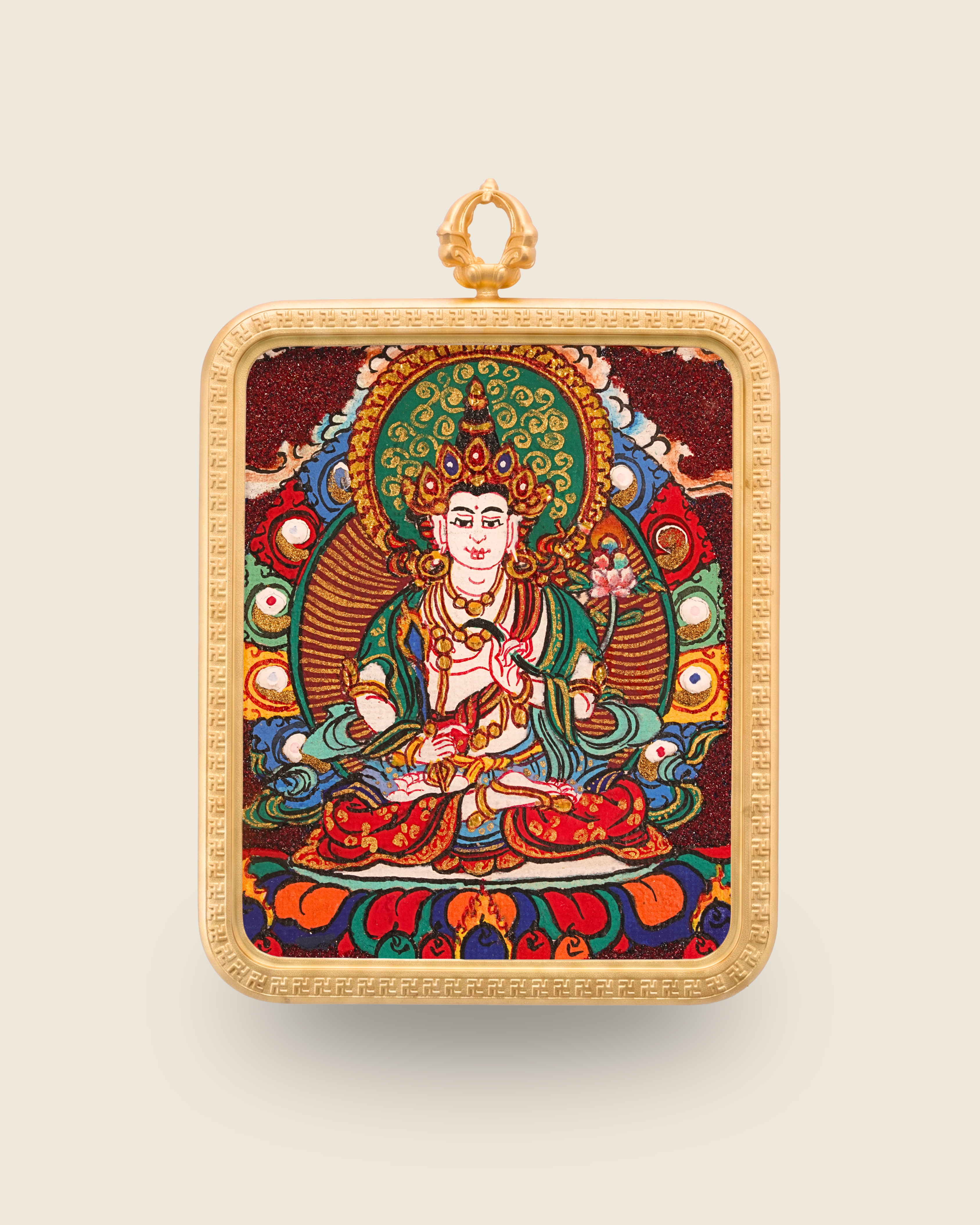 Ākāśagarbha Pendant — Cinnabar Jewel Edition