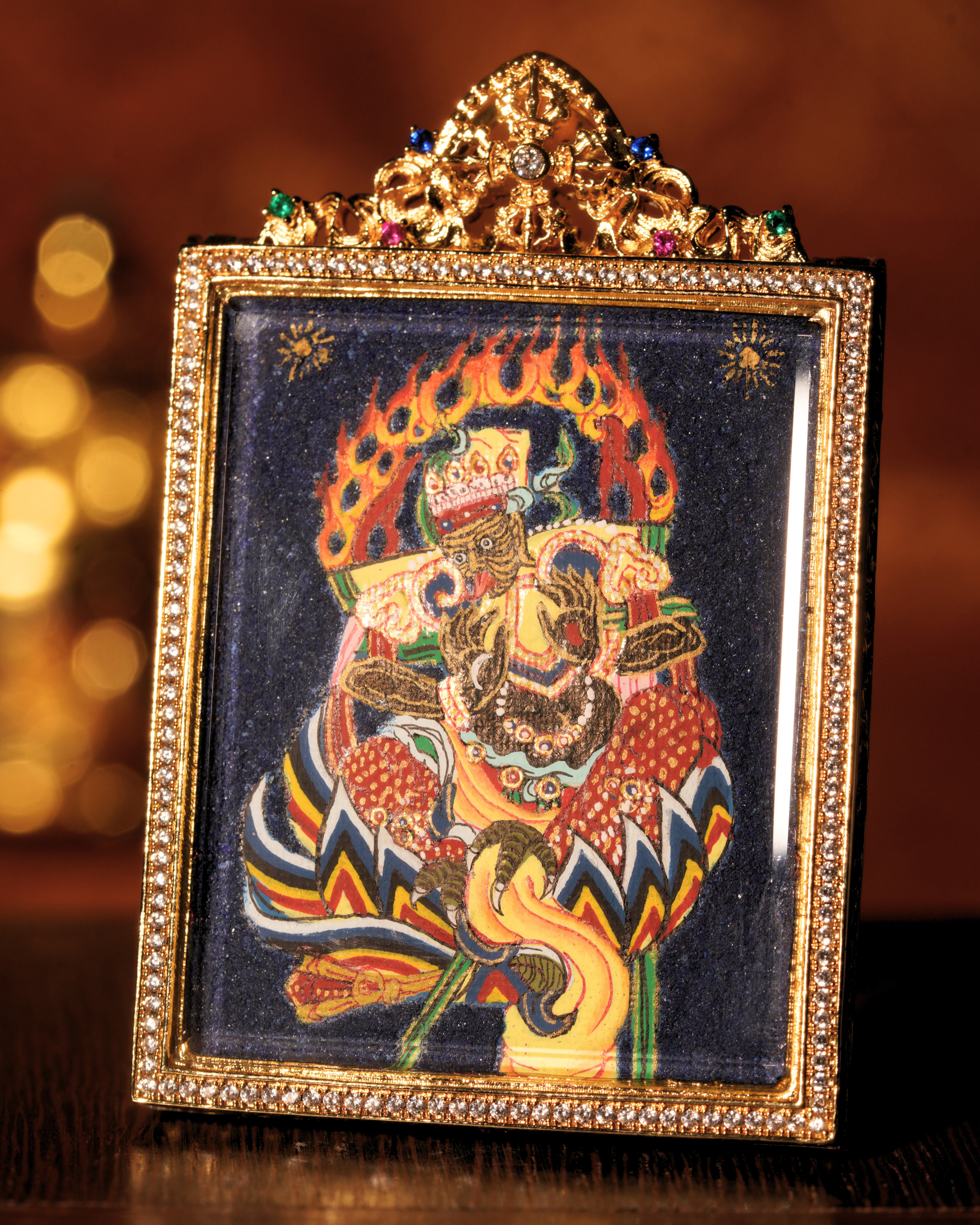 Zaki Lam Pendant — Lapis Aura Edition