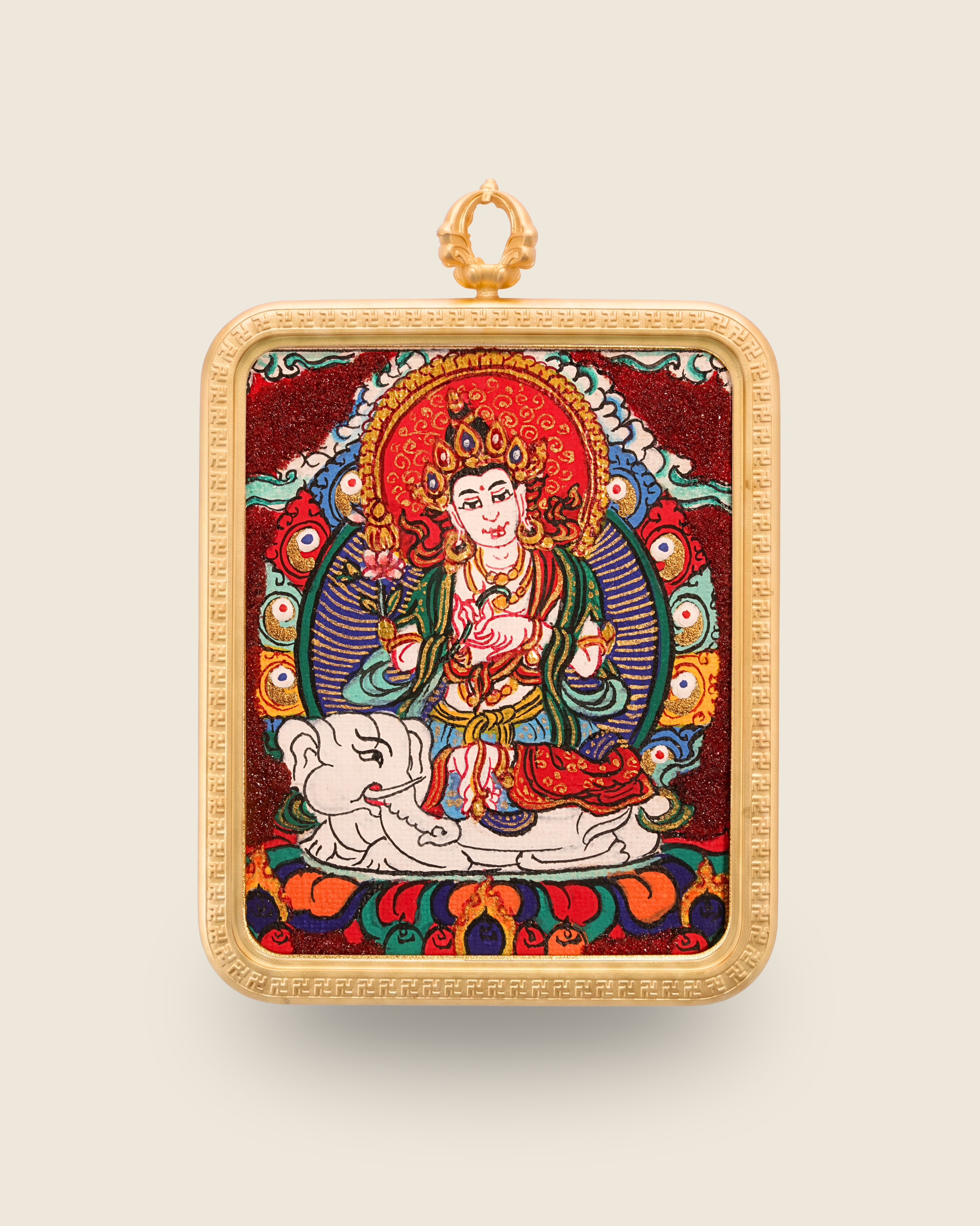 Samantabhadra Pendant — Cinnabar Jewel Edition