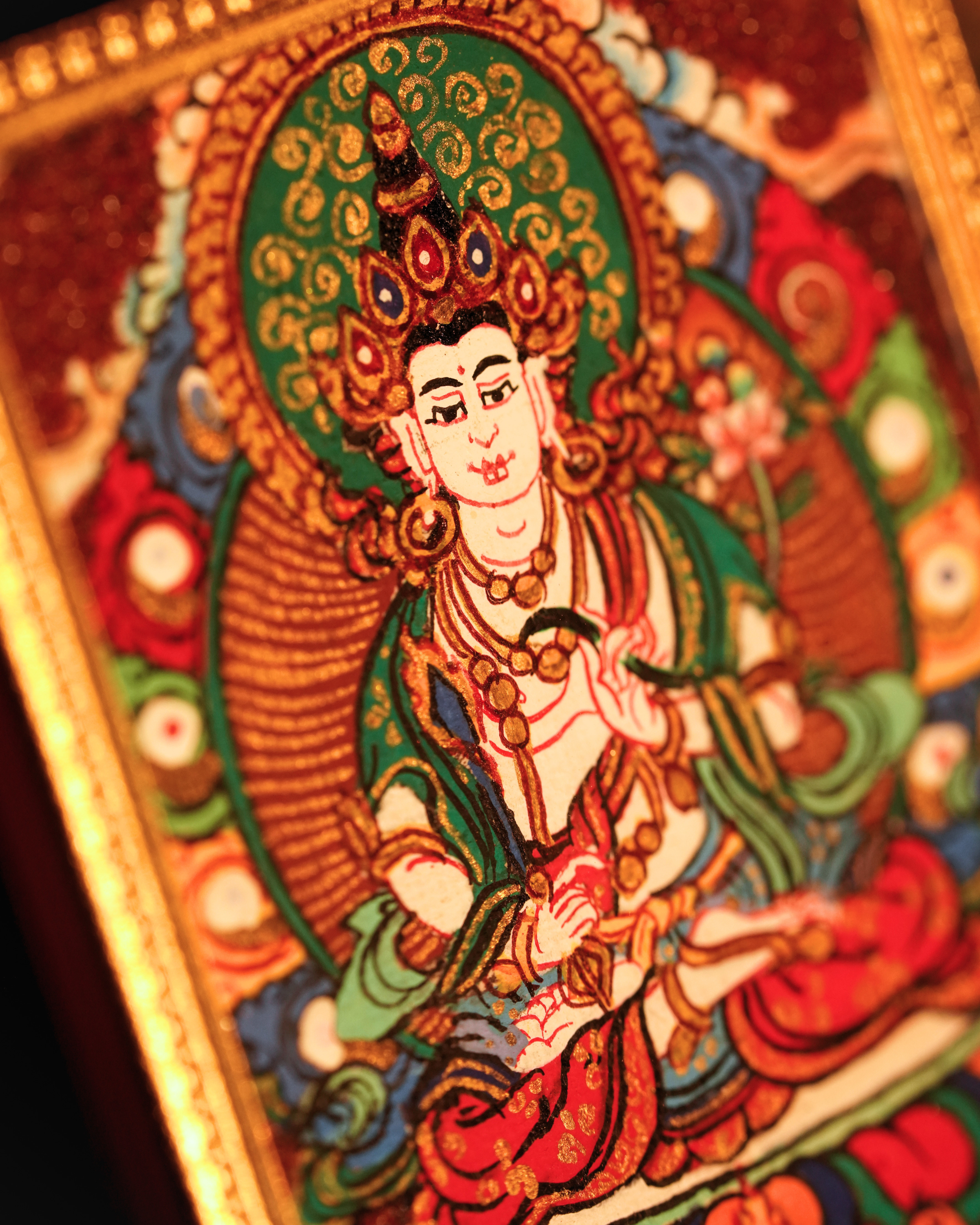 Ākāśagarbha Pendant — Cinnabar Jewel Edition
