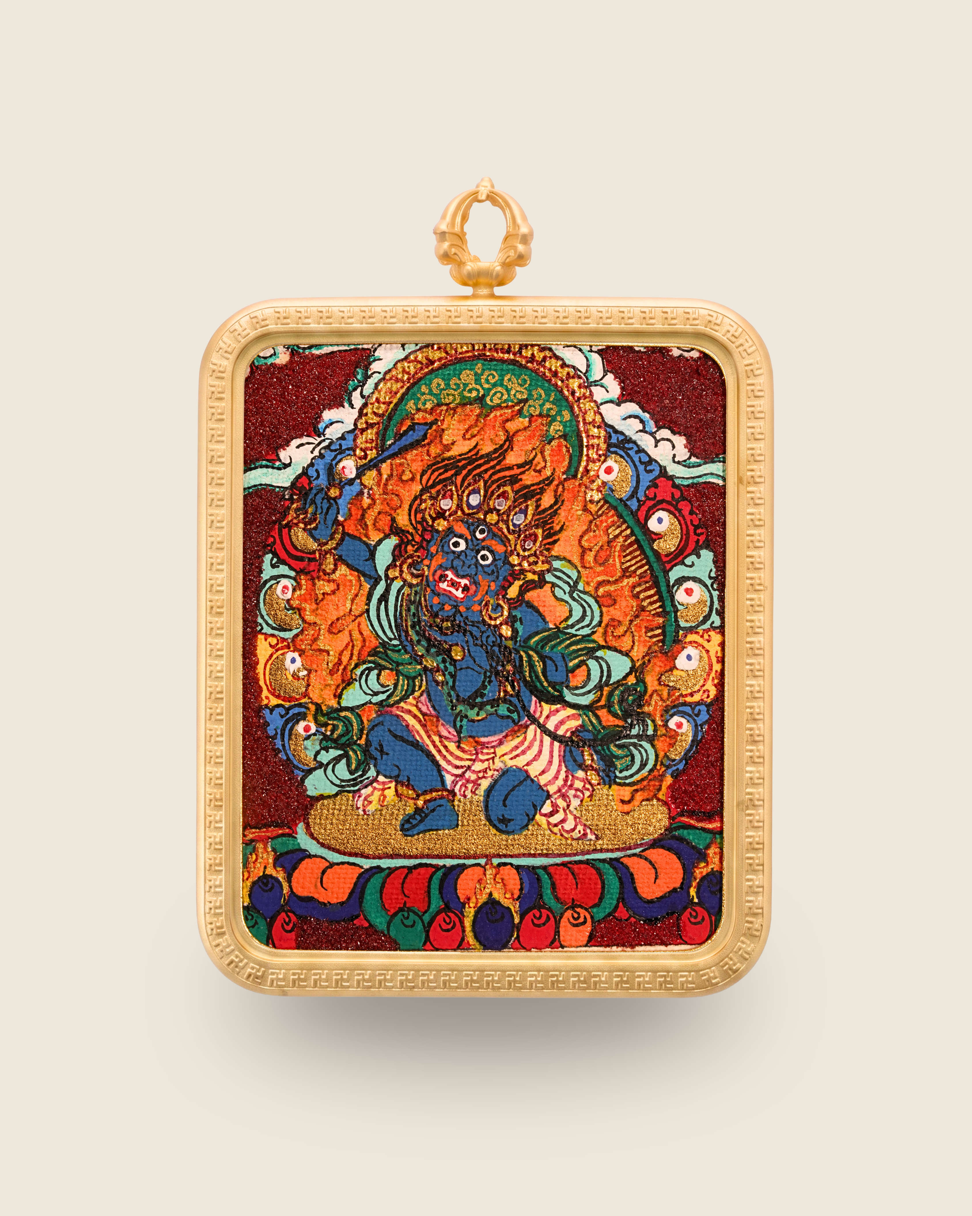 Acala Pendant — Cinnabar Jewel Edition