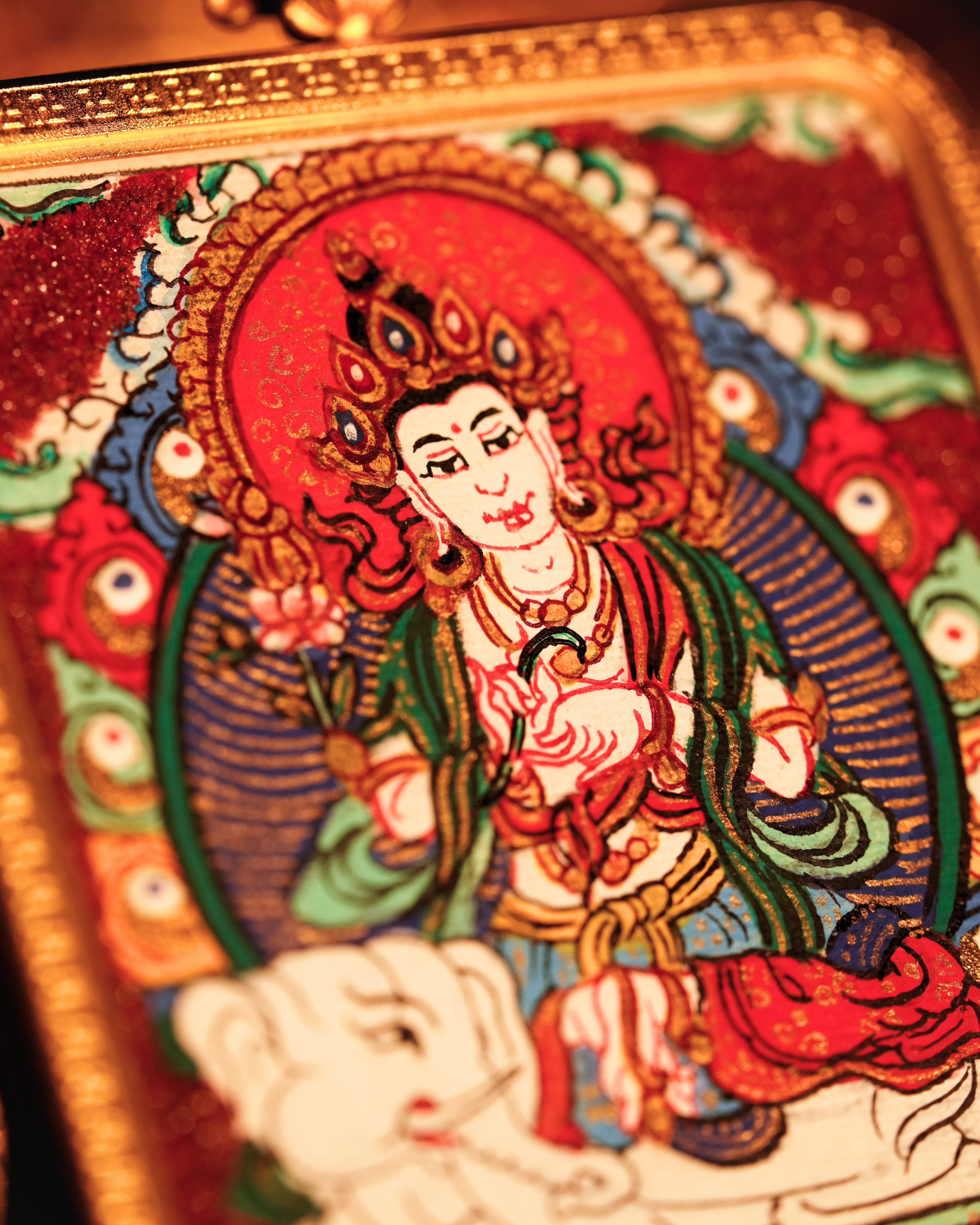 Samantabhadra Pendant — Cinnabar Jewel Edition