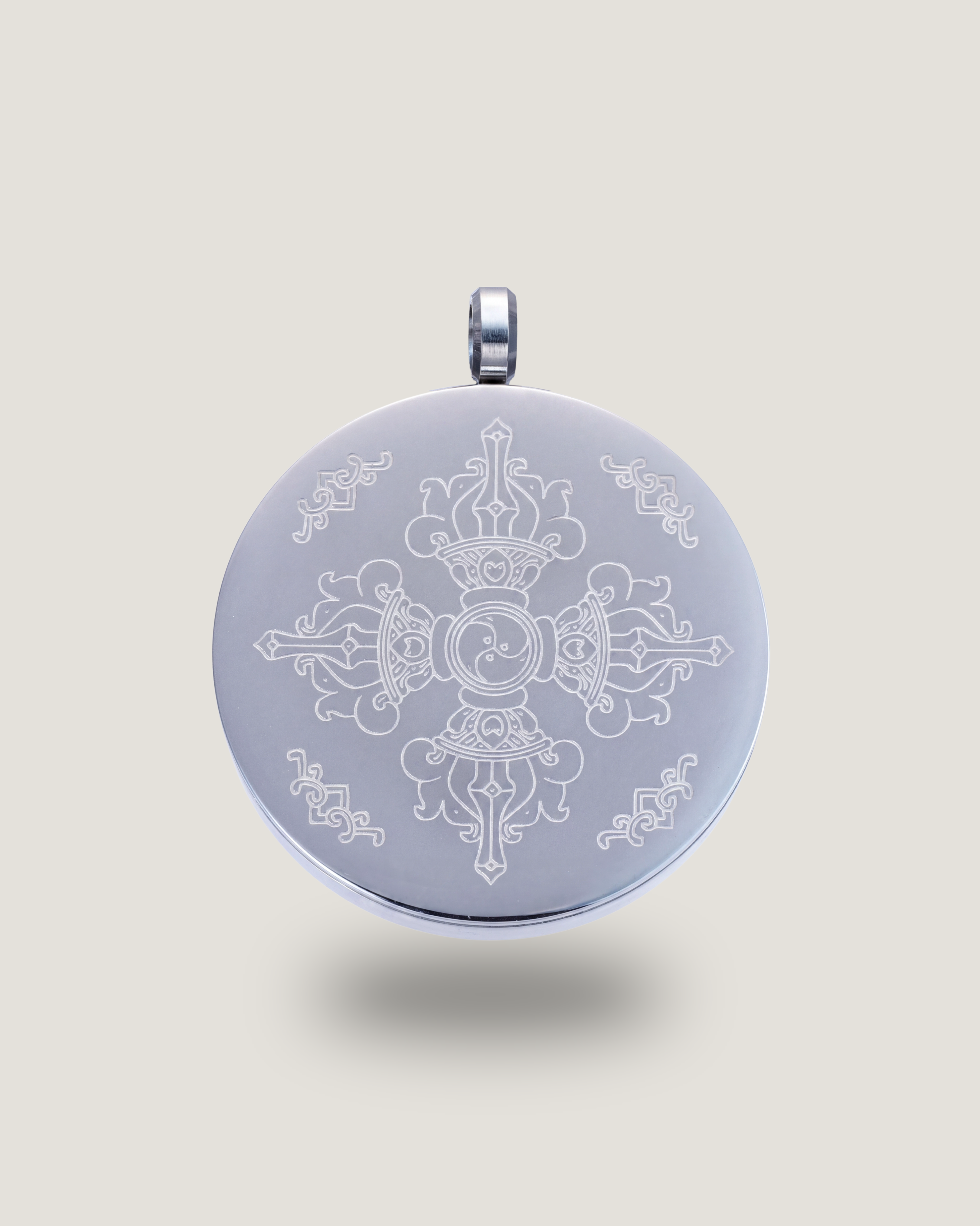 Black Gold Mandala Pendant