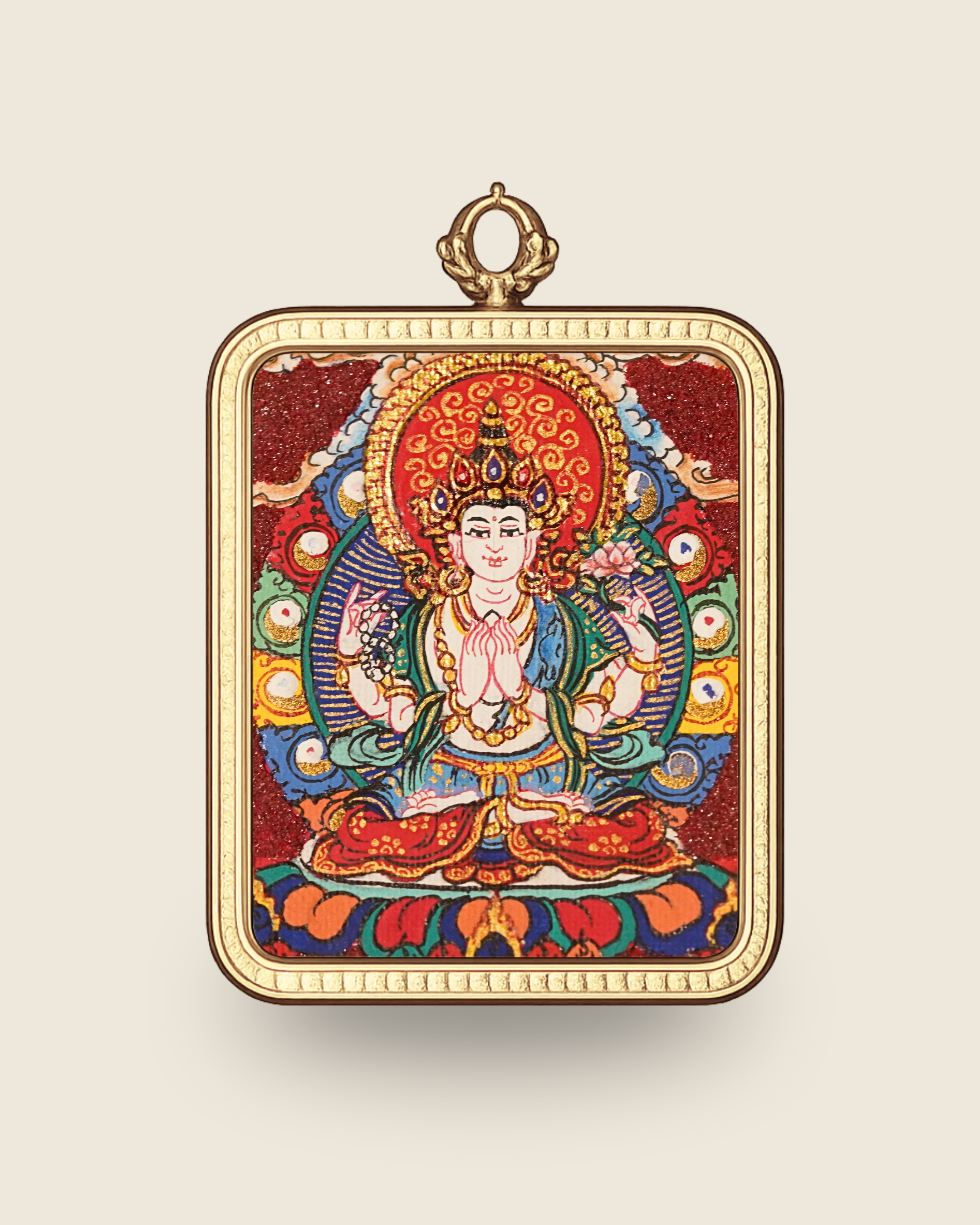 Four-Armed Avalokiteshvara Pendant