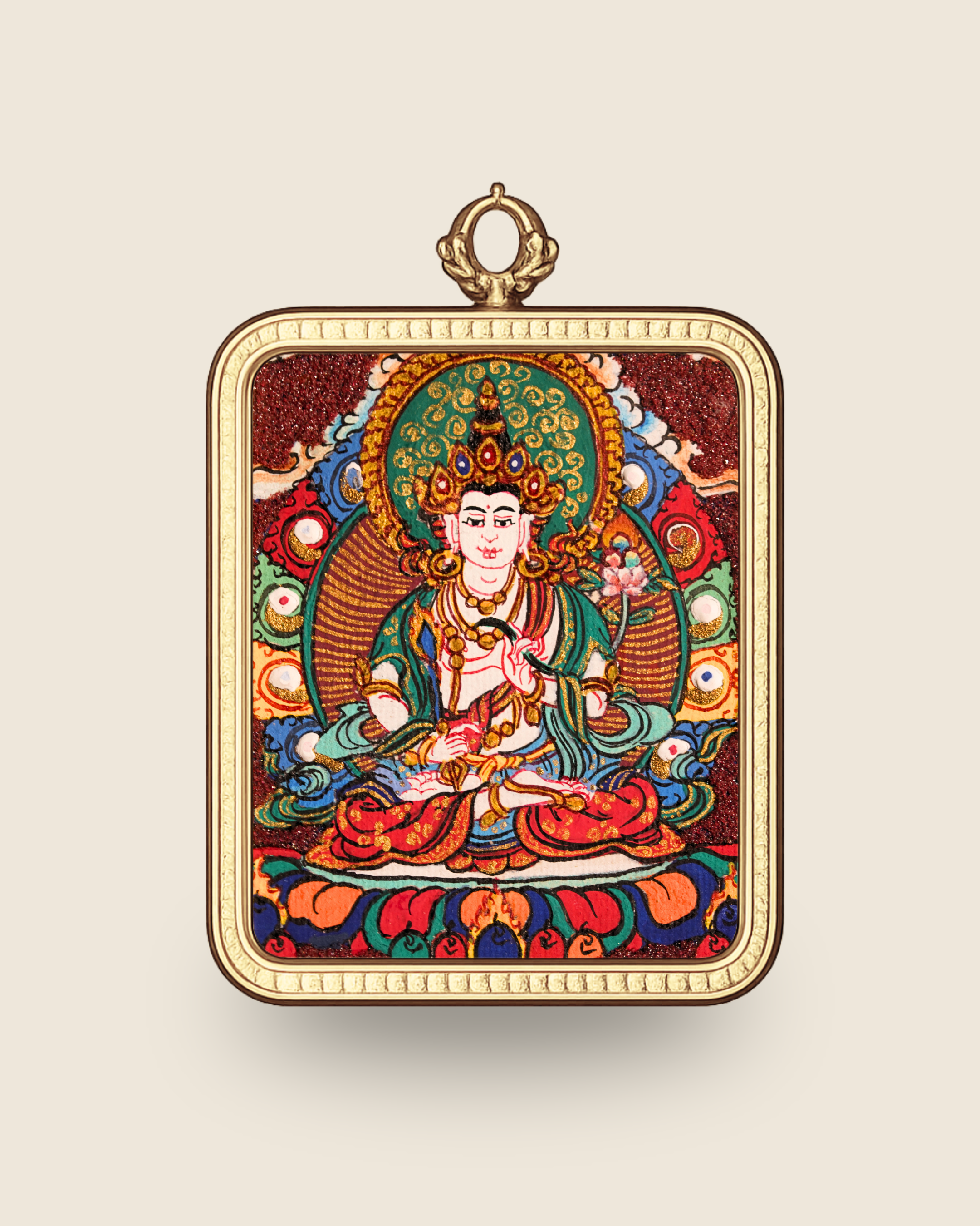 Ākāśagarbha Pendant — Cinnabar Jewel Edition