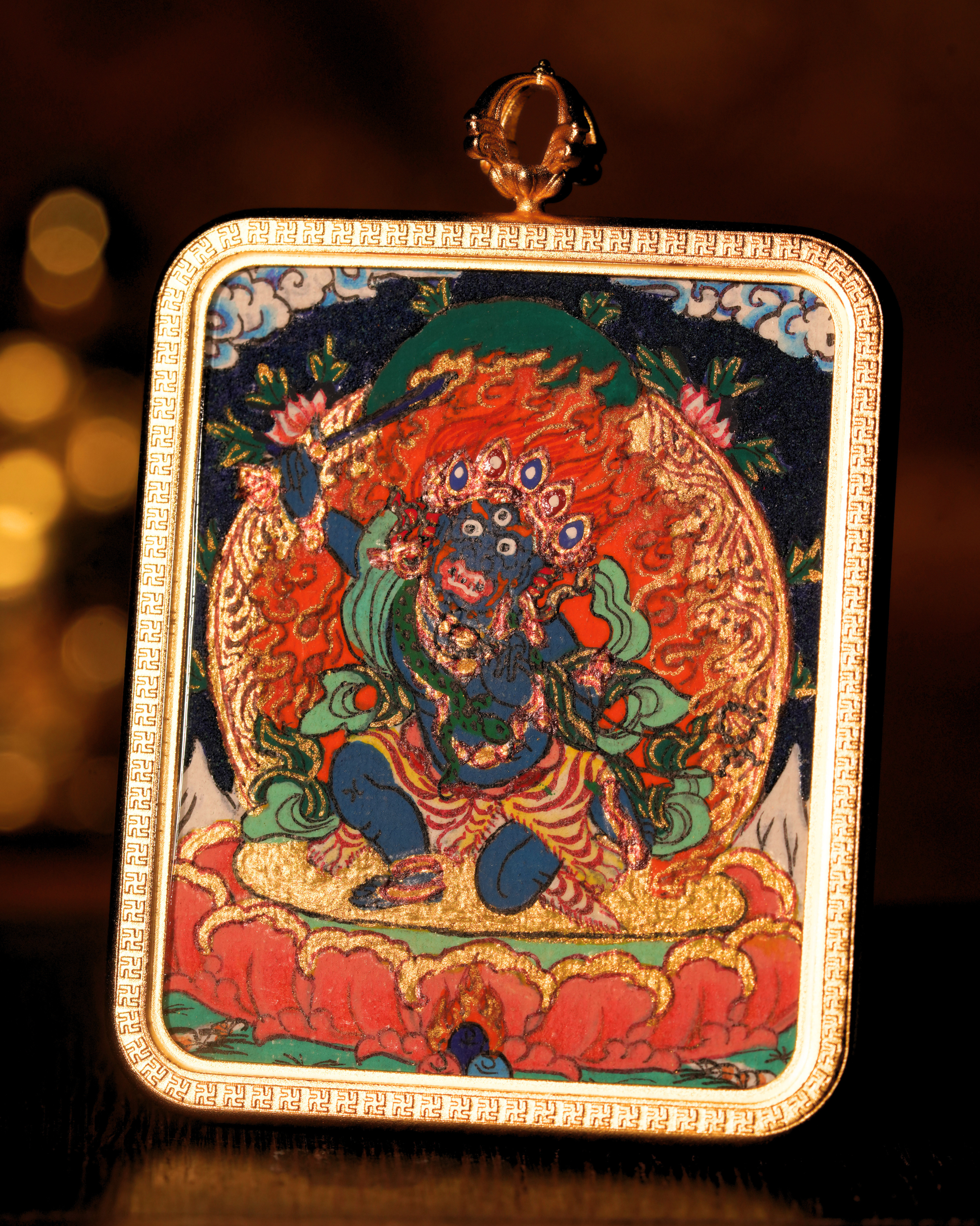 Acala Pendant — Lapis Cloud Edition